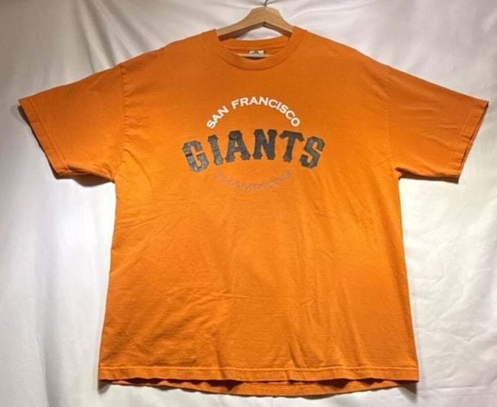 Alstyle Apparel & Activewear San Francisco Giants Champions Orange T-Shirt